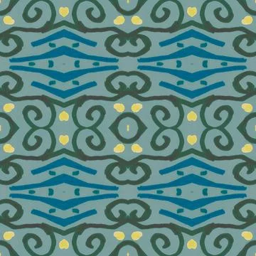 Retro mosaic pattern. Abstract geometric ethnic background. Stock Illustration