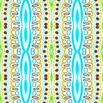 Retro mosaic pattern. Abstract geometric ethnic background. イラスト素材