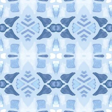 Retro mosaic pattern. Abstract geometric ethnic background. Illustrazione stock