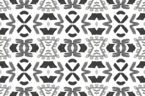 Retro mosaic pattern. Abstract geometric ethnic background. Stock Illustration