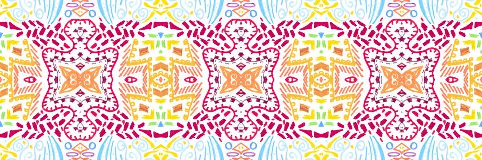 Retro mosaic pattern. Abstract geometric ethnic background. Illustrazione stock