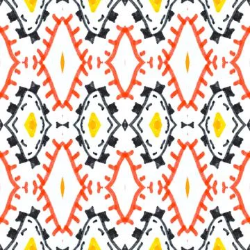 Retro mosaic pattern. Abstract geometric ethnic background. Stock Illustration