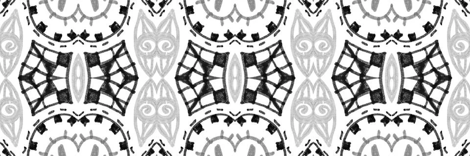 Retro mosaic pattern. Abstract geometric ethnic background. イラスト素材
