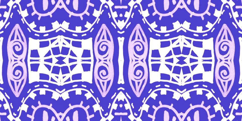 Retro mosaic pattern. Abstract geometric ethnic background. Stock Illustration