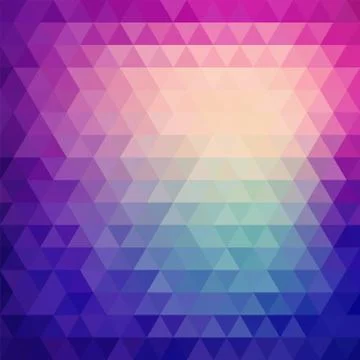 Retro mosaic pattern of geometric triangle shapes Stock Illustration