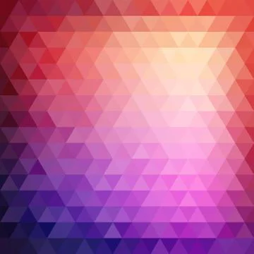 Retro mosaic pattern of geometric triangle shapes Stock Illustration