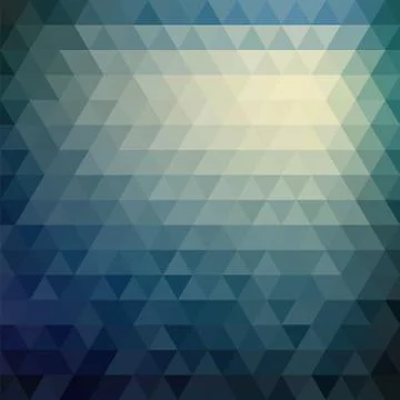 Retro mosaic pattern of geometric triangle shapes Stock Illustration