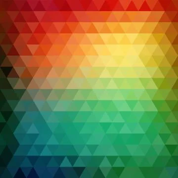 Retro mosaic pattern of geometric triangle shapes Stock Illustration