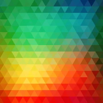 Retro mosaic pattern of geometric triangle shapes Illustrazione stock