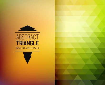 Retro mosaic pattern of geometric triangle shapes Stock Illustration