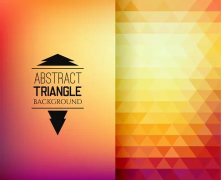 Retro mosaic pattern of geometric triangle shapes 스톡 일러스트