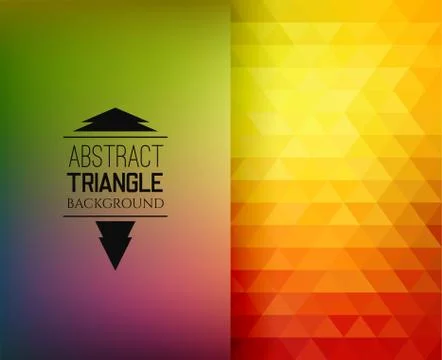 Retro mosaic pattern of geometric triangle shapes Illustrazione stock