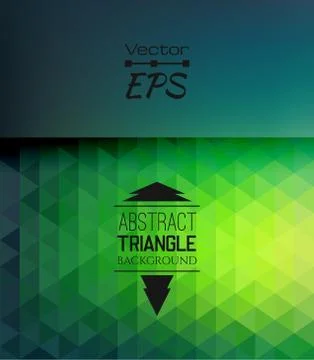 Retro mosaic pattern of geometric triangle shapes Stock Illustration