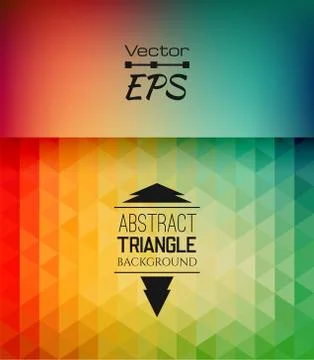 Retro mosaic pattern of geometric triangle shapes Stock Illustration