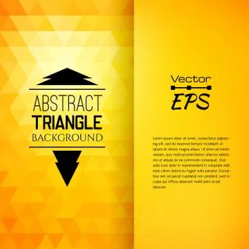 Retro mosaic pattern of geometric triangle shapes Stock Illustration