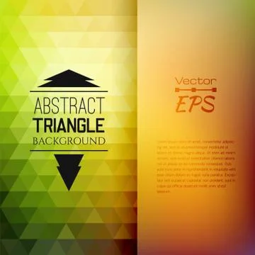 Retro mosaic pattern of geometric triangle shapes Stock Illustration