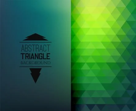 Retro mosaic pattern of geometric triangle shapes Stock Illustration