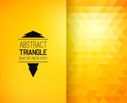 Retro mosaic pattern of geometric triangle shapes Stock Illustration