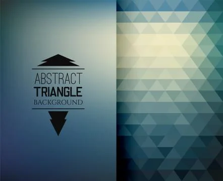 Retro mosaic pattern of geometric triangle shapes Stock Illustration