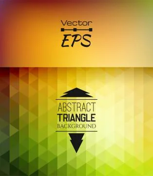 Retro mosaic pattern of geometric triangle shapes Stock Illustration