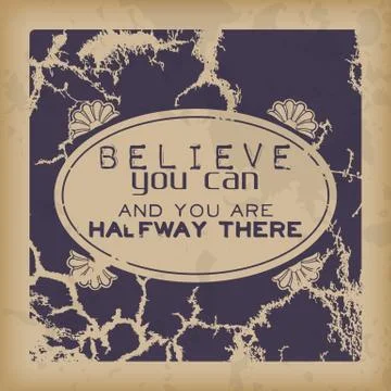 Retro motivational background Stock Illustration