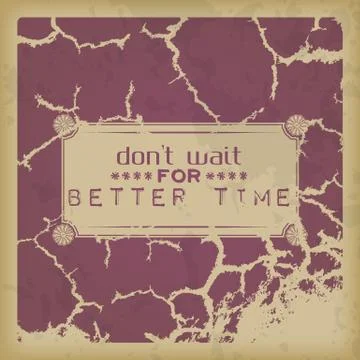 Retro motivational background Stock Illustration
