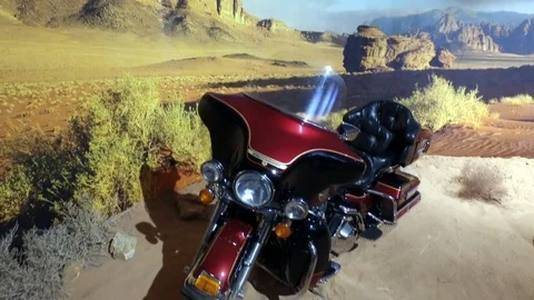 Retro motorcycle. Stock Footage 76998291