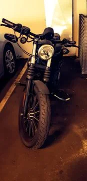 Retro Motorcycle 스톡 사진