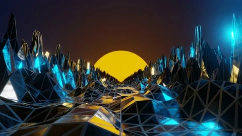 Retro Mountains 库存影片 133619925