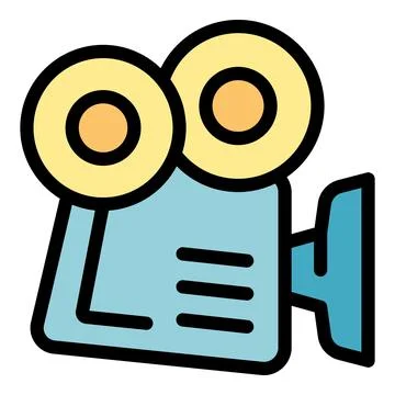Retro movie camera capturing nostalgic moments of filmmaking Stock Illustration