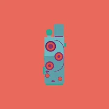 Retro Movie camera Stock Illustration