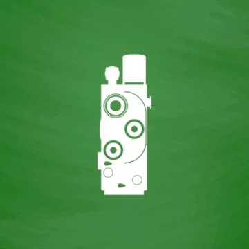 Retro Movie camera Stock Illustration