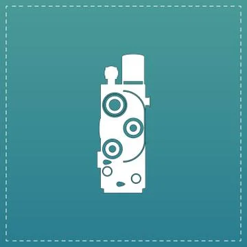 Retro Movie camera Stock Illustration