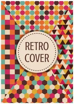 Retro multicolor cover Stock Illustration