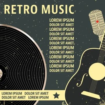 Retro music Stock Illustration
