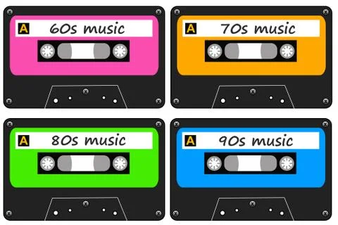 Retro music Stock Illustration