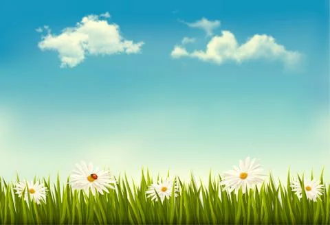 Retro nature background. vector. Stock Illustration