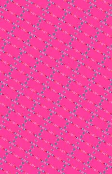 Retro neon candy facade-like geometric repeat tile pattern with mint soda, deep Stock Illustration