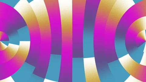 Retro Neon Circle Gradient Loop Background Stock Footage 339600872