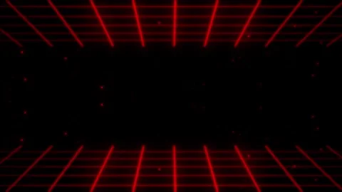 Retro Neon Cyberpunk Grid Plane Seamless Background VJ Motion Loop Stock Footage 340961701