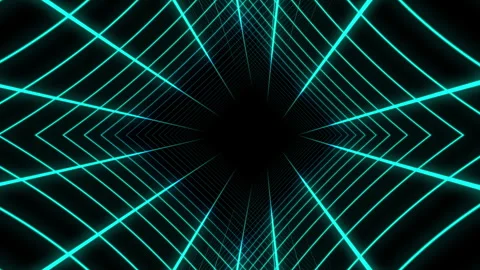 Retro Neon Grid Loop Motion 3 Stock Footage 255381679