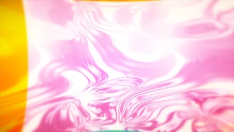 Retro Neon Liquid Chrome Wave Abstract Background Loop Stock Footage 339328604