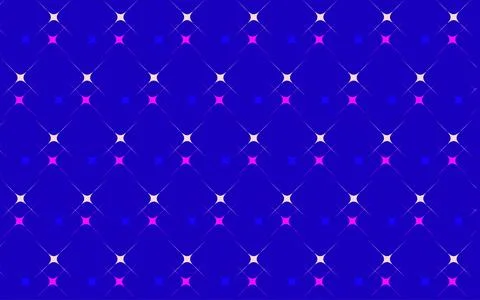 Retro Neon Star Tile Pattern On Blue Background With Pink Sparkle Seamless .. Stock Illustration