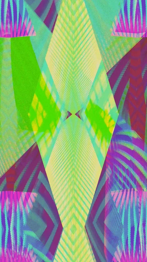 Retro Neon Time Paradox - Loop Video stock 257082786