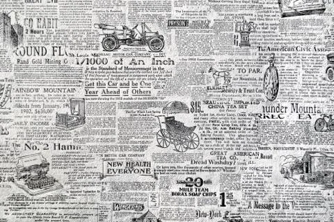 Retro newspaper. Stock Photos