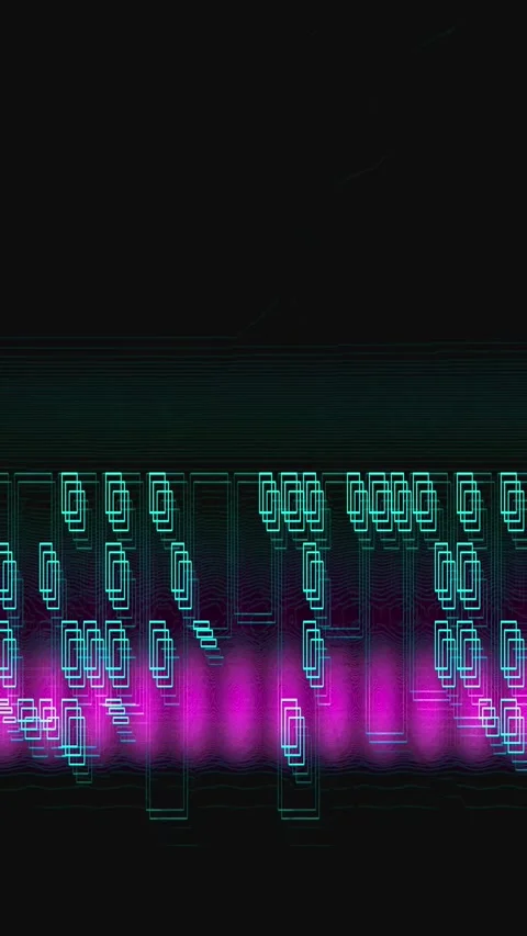 Retro Noise Aesthetic Background Vertical Stock Footage 331083328