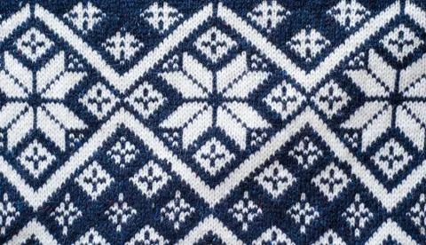 Retro nordic jersey pattern Stock-Fotos