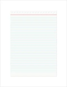 Retro Notebook Sheet 스톡 일러스트