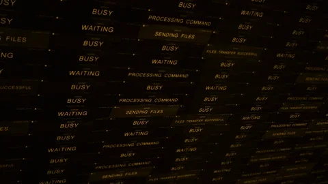 Retro old Computerized network file management system ALT Stock Footage 92155360