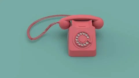 Retro old phone image Stock Illustration